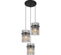 Globo Lighting Gorley lámpara colgante 3x60 W negro-humado 15698-3HR