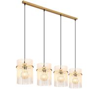 Globo Lighting Gorley lámpara colgante 4x60 W blanco-negro-oro 15698-4HM