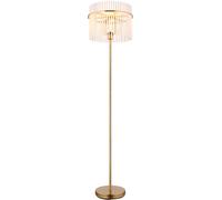 Globo Lighting Gorley lámpara de pie 1x60 W blanco-transparente-oro 15698SM