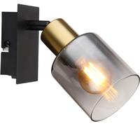 Globo Lighting Hollys lámpara de pared 1x40 W negro-oro 54310-1