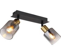 Globo Lighting Hollys lámpara de techo 2x40 W negro-oro 54310-2