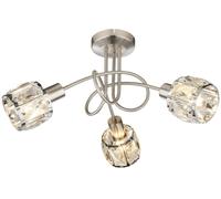 Globo Lighting Kris lámpara de techo 3x40 W cromo-transparente 54356-3