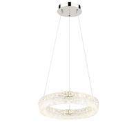Globo Lighting Laurel lámpara colgante inteligente 1x24 W cromo-transparente 67387-24