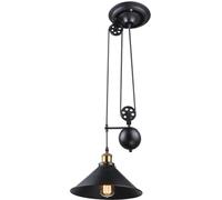 Globo Lighting Lenius lámpara colgante 1x60 W negro-oro 15053