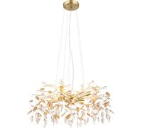 Globo Lighting Luster Metall, dorado mate, 8 bombillas G9