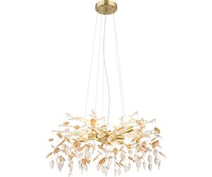Globo Lighting Luster Metall, dorado mate, 8 bombillas G9