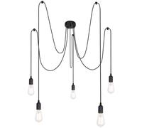 Globo Lighting Maracana lámpara colgante 5x60 W negro A110-5