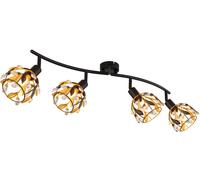 Globo Lighting Mika lámpara de techo 4x25 W negro 15759-4