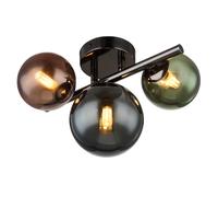 Globo Lighting Riha lámpara colgante 3x3.5 W verde-humado-azul-gris/gris ceniza 56142-3W
