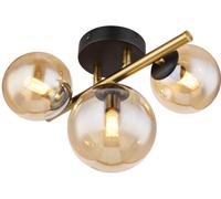 Globo Lighting Riha lámpara de pared 3x3.5 W negro-oro-ámbar 56135-3W