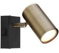 Globo Lighting Robby lámpara de pared 1x25 W negro-latón 57911-1M