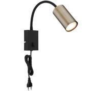 Globo Lighting Robby lámpara de pared 1x25 W negro-latón 57911WM