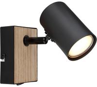 Globo Lighting Robby lámpara de pared 1x35 W negro-madera 57911-1BW
