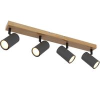 Globo Lighting Robby lámpara de techo 4x35 W madera-grafito 57911-4G