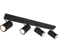 Globo Lighting Robby lámpara de techo 4x35 W negro-cromo 57911-4B