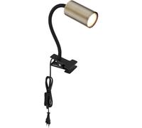 Globo Lighting Robby lámpara para escritorio 1x25 W negro-latón 57911KM