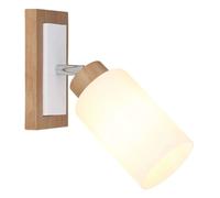 Globo Lighting Rowena lámpara de pared 1x60 W blanco-madera 15977-1