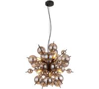 Globo Lighting Udo lámpara colgante 6x25 W negro-humado 15633HS