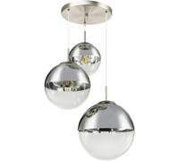 Globo Lighting Varus lámpara colgante 3x40 W cromo-transparente 15851-3