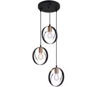 Globo Lighting Vigo lámpara colgante 3x60 W negro 15346-3