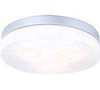 Globo Lighting Vranos plafón exterior 3x60 W plata-vidrio opalino 32113