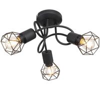 Globo Lighting Xara I lámpara de techo 3x40 W negro 54802S-3D