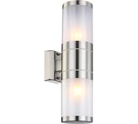 Globo Lighting Xeloo lámpara de pared para exteriores 2x60 W acero-ópalo 32014-2