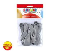 Globo Plateado Pack 10