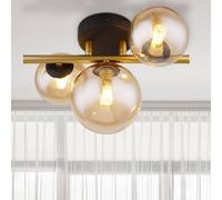 Globo Lighting Riha lámpara de pared 3x3.5 W negro-oro-ámbar 56135-3W