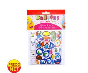 Globo Stickers Decoración Pack 10