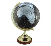 Globo terráqueo, latón/madera, 47 cm, color
