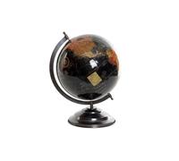 GLOBO TERRAQUEO PLASTICO HIERRO 25X25X35 25 NEGRO