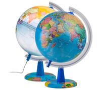 Globo terráqueo político, 20 cm, objeto educativo y decorativo