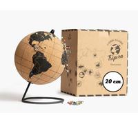 Globo terráqueo vintage de 20 cm para decoración