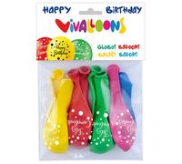 Globo vivalloons feliz cumpleaños bolsa de 8