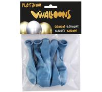 Globo vivalloons platinum azul bolsa de 6