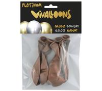Globo vivalloons platinum cobre bolsa de 6