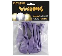 Globo vivalloons platinum lila bolsa de 6