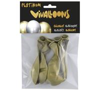 Globo vivalloons platinum oro bolsa de 6