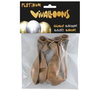 Globo vivalloons platinum oro rosa bolsa de 6
