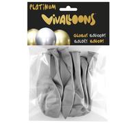 Globo vivalloons platinum plata bolsa de 6