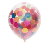 Globos Balloons - Confetti - Bont - 30 cm - Pack of 6 (Importación USA)