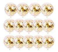 Globos Confeti Oro SKYIOL 50 piezas 30 cm Helio Látex Lentejuelas Globo Ballons para Niños Niñas Damas Fiesta Celebración Decoración Cumpleaños Boda Día de San Valentín Regalos Novia, Set 6