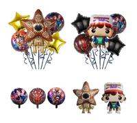 Globos de Aluminio con Diseño de Flores Carnívoras de Dibujos Animados, Decoración para Festivales, Globos de Látex para Fiestas de Cumpleaños, Artículos de Navidad QQ-A