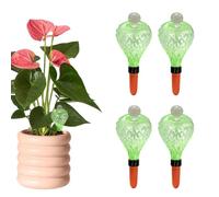 Globos Regadores Automáticos para Plantas 4 Dispositivos de Vidrio para el | Hidratadores para Plantas Usos en Hogar Jardín Invernadero Balcón Patio Porche Terraza