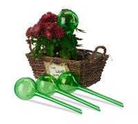 Globos riego Kit de autorriego 80 unidades PVC Globos de riego 8 cm Verde
