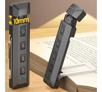 Glocusent Luz de Lectura Extensible para Libros 12 LED, USB Recargable