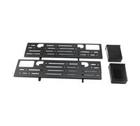 GLOGLOW Estante para TV, Soporte Flotante, Consola Multimedia con Diseño Hueco, Gestión de Cables, Brazos Ajustables para Sala de Estar, Centro de Entretenimiento en el Hogar
