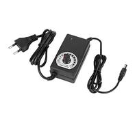 GLOGLOW Regulador de Voltaje DC Fuente de Alimentación Regulable 3-12V 3A PWM con Protección contra Sobretensión y Sobrecorriente para Luz LED Ventilador (Enchufe de la UE)