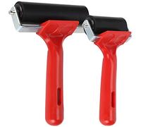 GLOGLOW Rodillo de Goma Brayer para Grabado, Rodillo de Goma Brayer, Suministros de Arte con de Plástico Antideslizante y Sólida para Pintura de Diamantes, Impresión, Estampado, (Caucho+plástico)